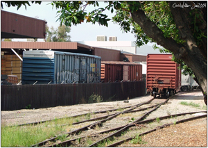 Here is a series of images as the 1st LaMirada switches out box cars of wood for Weber. This customer no longer receives rail service